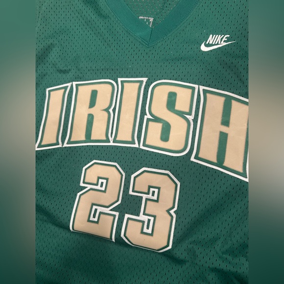 Nike LeBron James #23 Vintage 2003 St Vincent St Mary IRISH HS Jersey Men’s XL - Picture 3 of 9